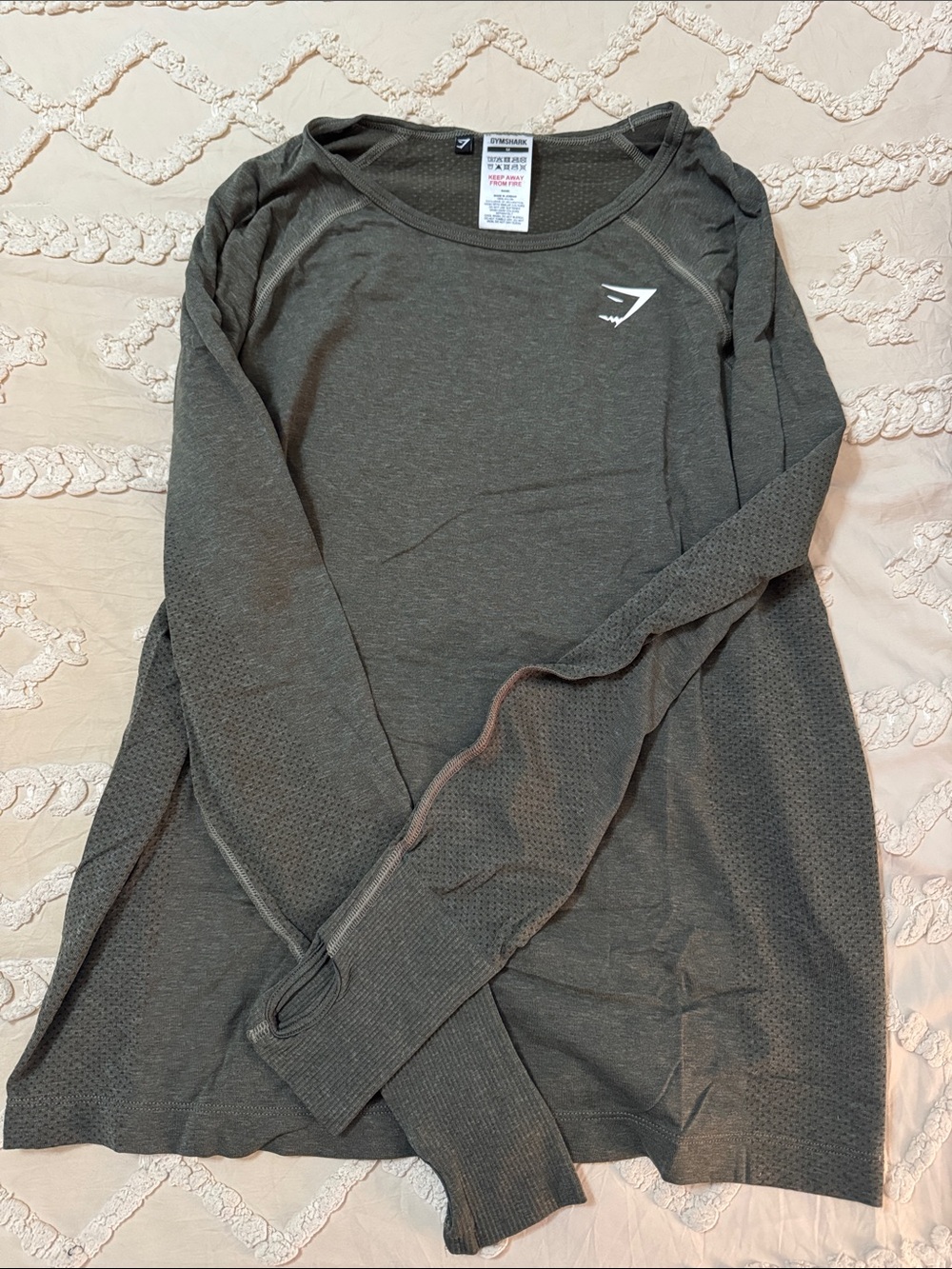 gymshark women's green longsleeve